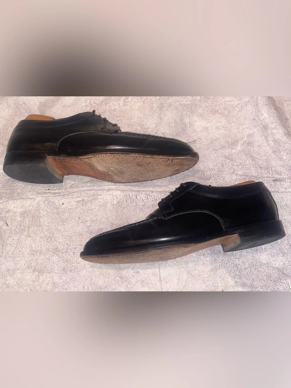 RECRAFTED Allen Edmonds Charleston Derby Blucher Lace Up Apron Toe 9.5 E USA